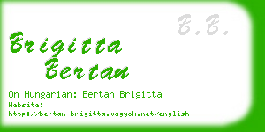 brigitta bertan business card